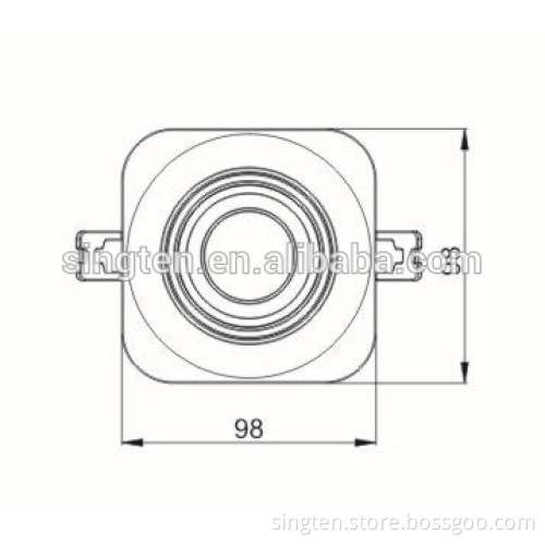 12w movable led ceiling mount light fixture